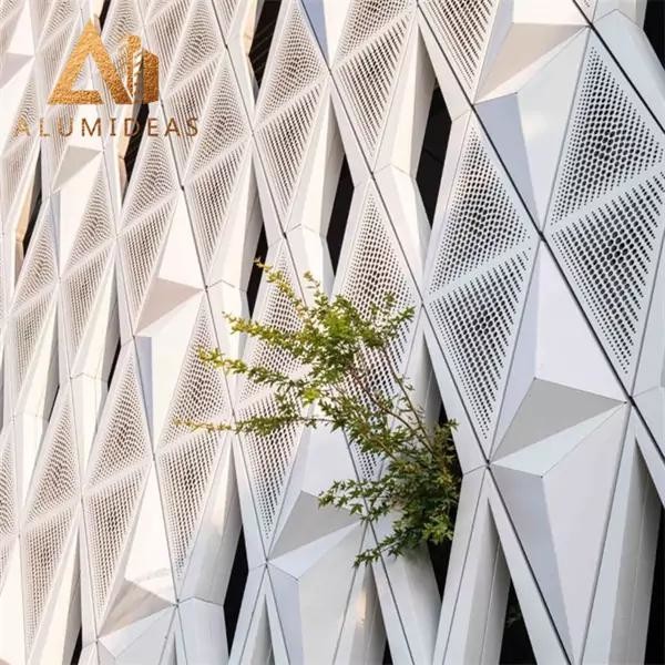 Aluminum perforated 3D panel