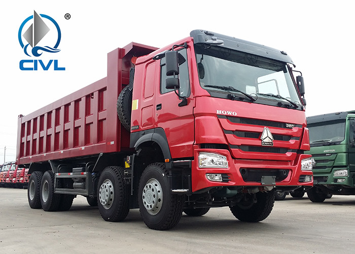 SINOTRUK HOWO 371HP LHD Heavy Duty Tipper Trucks 8x4 20-30CBM ZZ3317N3567W