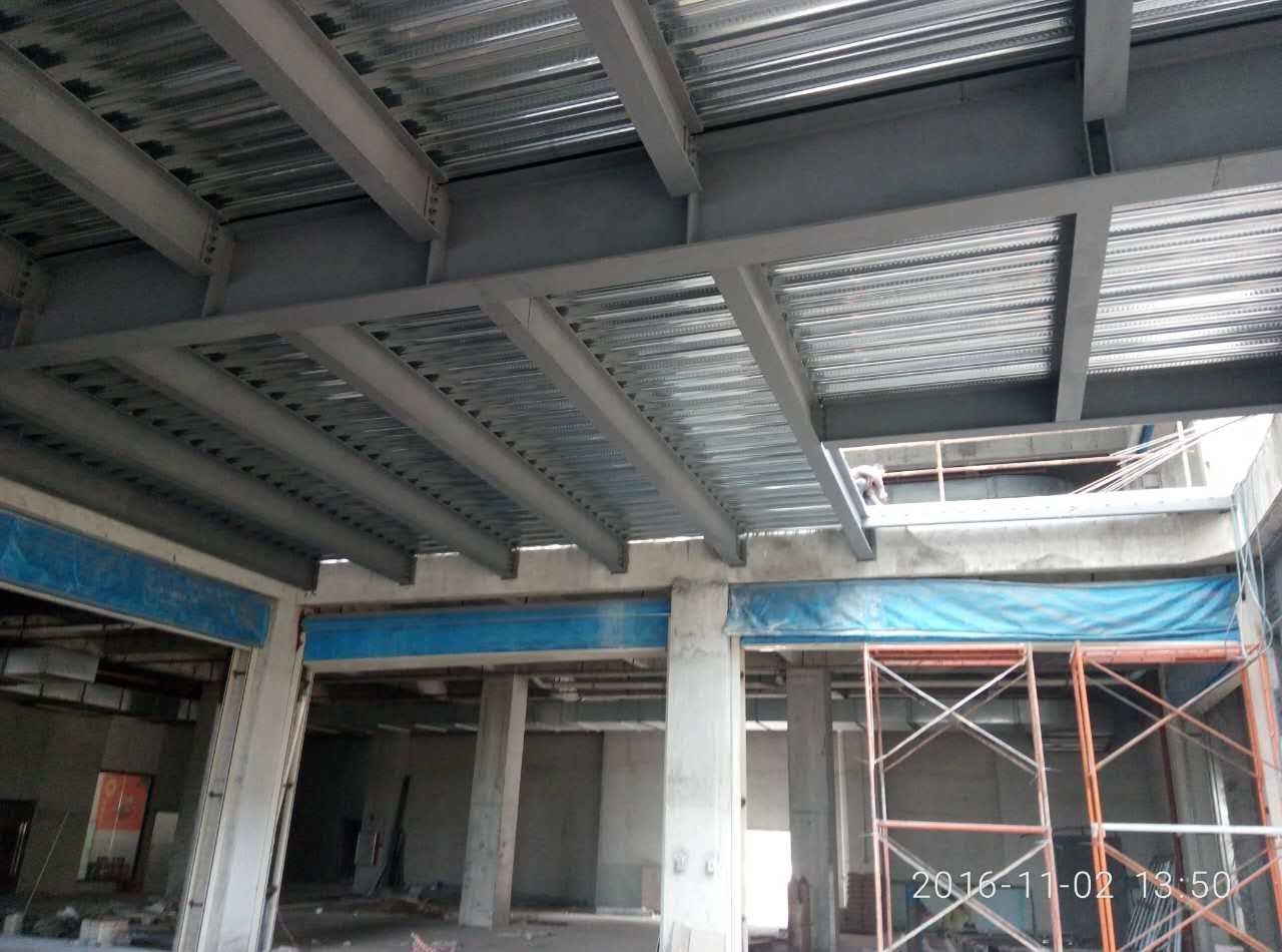 2 Floor Steel Frame Platform Prefabricated Steel Structures Buildings For Shopping Mall