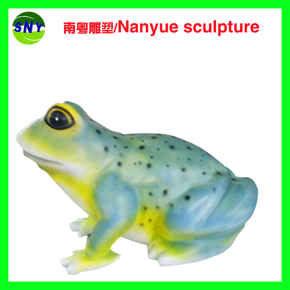 customize size animal fiberglass statue large frog model as decoration statue in garden /square / shop/ mall