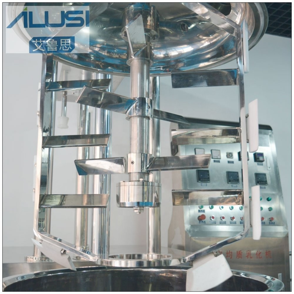 50L 100L 200L 300L Hydraulic Lifting Vacuum Homogenizer Mixer for Cosmetics