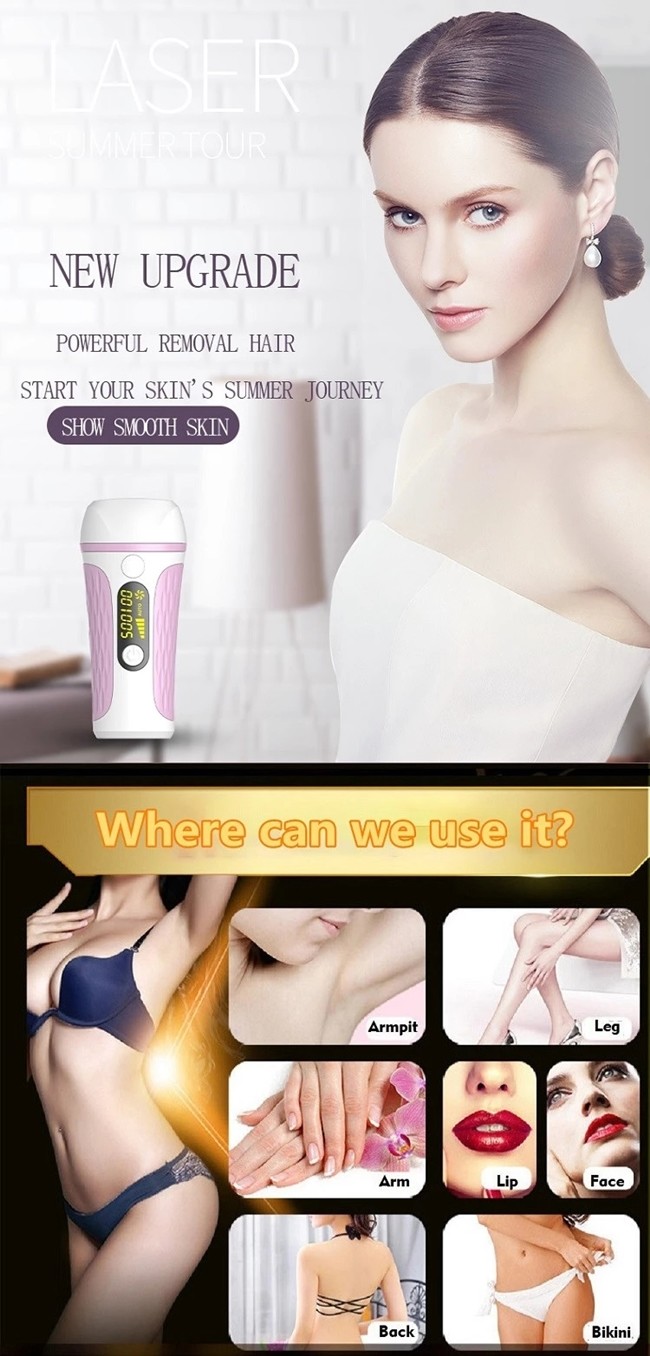 Permanent 500000 Shots 3.3 cm2 Light Area IPL Laser Handset