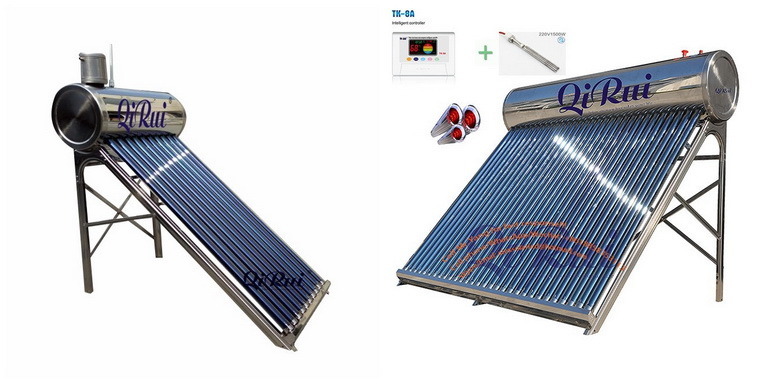50L-500 Liter Factory Price All Stainless Steel Unpressurized Solar Geyser Water Heater Boiler for Home