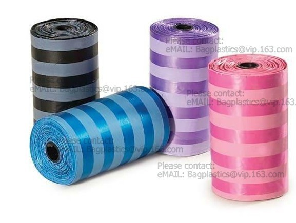 High Quality Eco-friendly Degradable Fashion With Printing Doggy Pet Dog Waste Poop Bags, Eco friendly pet dog waste poo