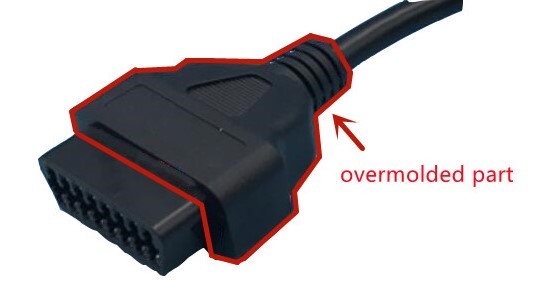 OBD2 OBDII 16 Pin J1962 Red Male to Female Extension Round Cable