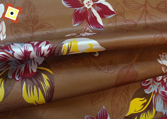 Our Factory Sells Gold Powder Disperse Warp Knitted Printed Mattress Fabric Directly