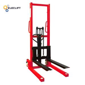 Buy cheap Fork Height 85mm Hydraulic Stacker Manual Straddle Pallet Stacker product
