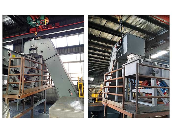 Powder Granular Enclosed Belt Conveyor Large Transmission Capacity Simple Struture