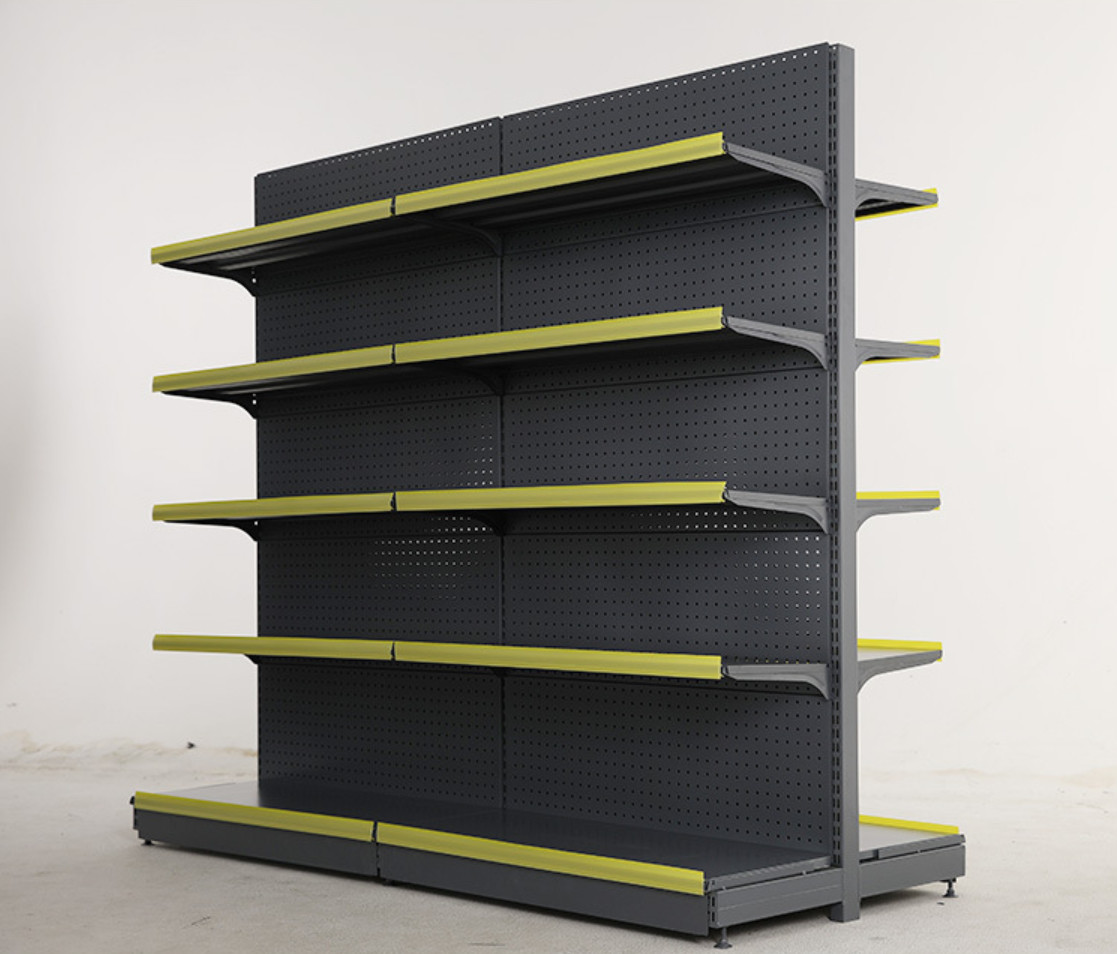 1350mm 80kg Adjustable Sheet Metal Storage Black Metal Rack Shelf System 1.5mm Panel
