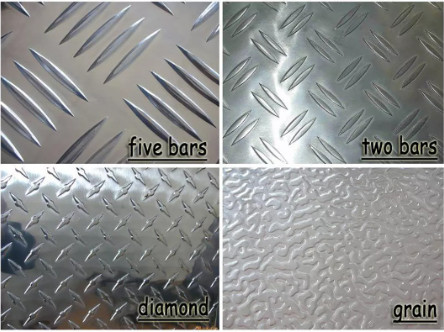 ASTM DX51D Z181-Z275 Full Hard T Type / Tear Drop Gi Chequered Plate For Metal Roof