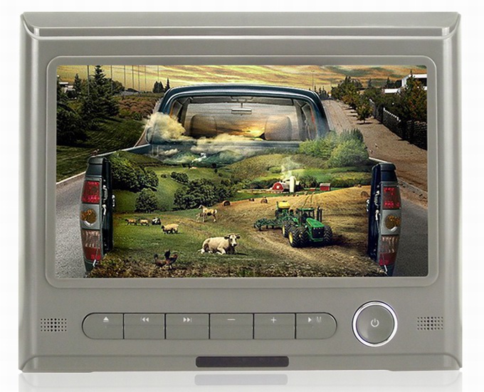 Ouchuangbo 9 inch digital screen car headrest monitor with Multi-language menu OCB-H6618