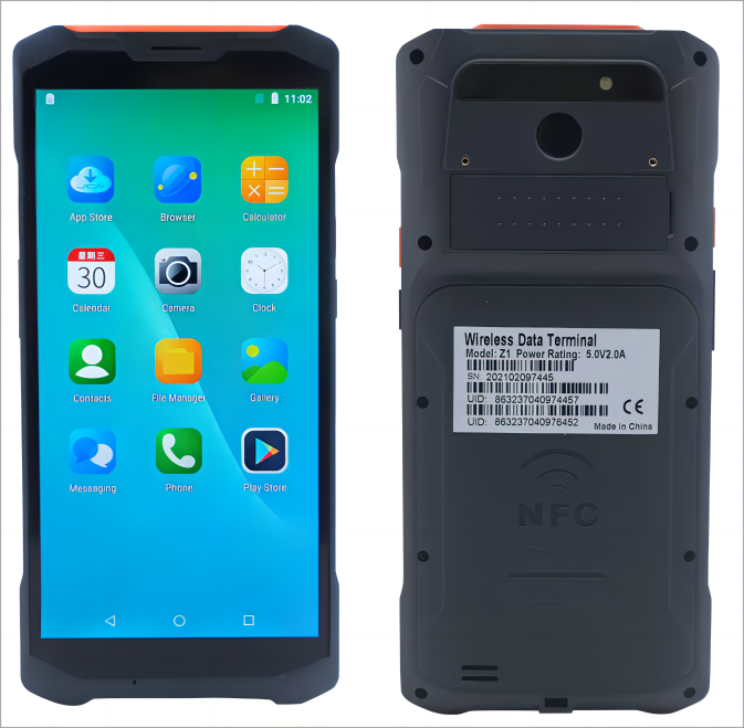 Accurate 2GB Ram Android 8.1 PDA Handheld Terminal for Scanning Barcodes and QR Codes