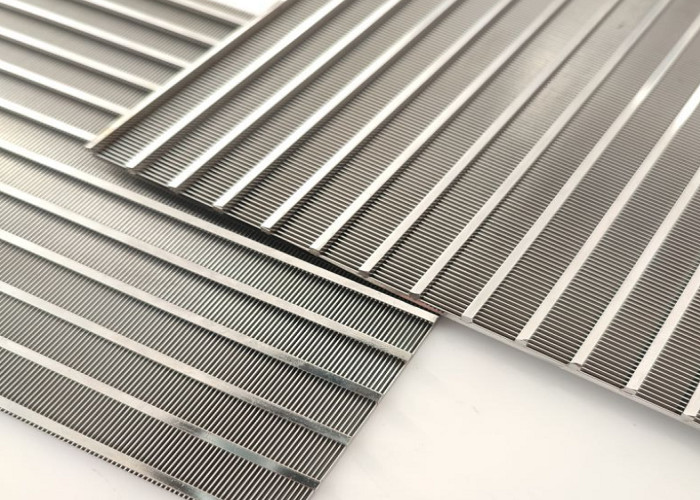 6mm Thickness Lamellar Wedge Profile Wire Screen High Strength 0.8mm Slot