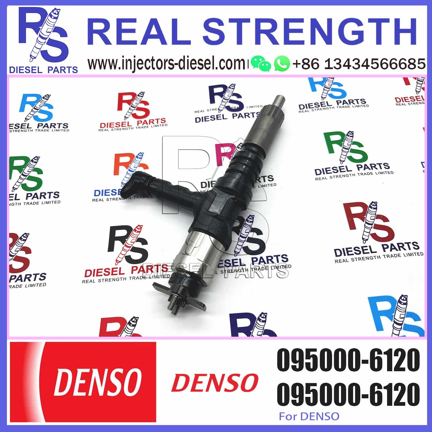 Diesel Common Rail Fuel Injector 095000-6120 For Komatsu PC600 Excavator 6261-11-3100 injector diesel