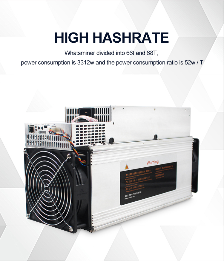 3312W Whatsminer Bitcoin Miner Whatsminer M32 66Th/S 68Th/S high hashrate