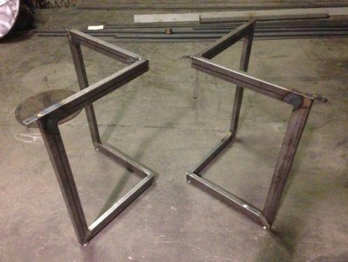 Metal Bathroom Hollow Tube Vanity Frame Base with Furniture Leg and Welding Technology