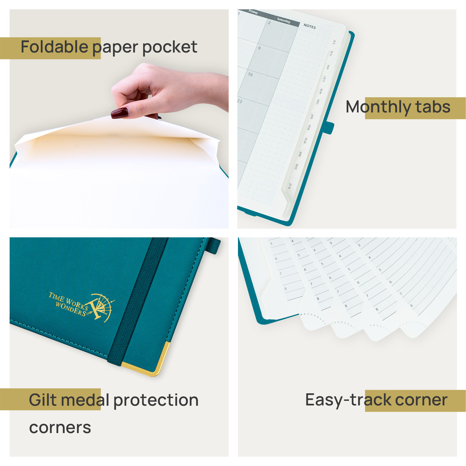 100GSM Ivory Paper Weekly Study Planner Customize Layout Design