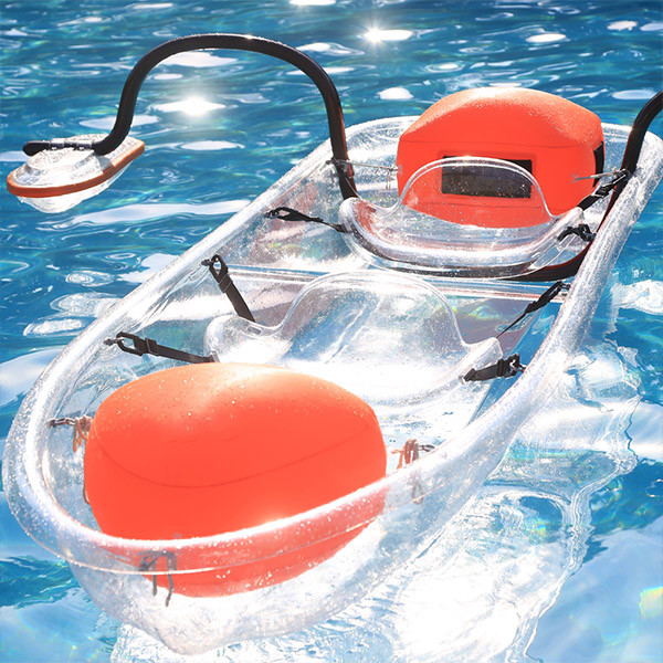 Large Weight Capacity See Through Kayak PC Sheet Surface 3.33 * 0.91 * 0.37m Size