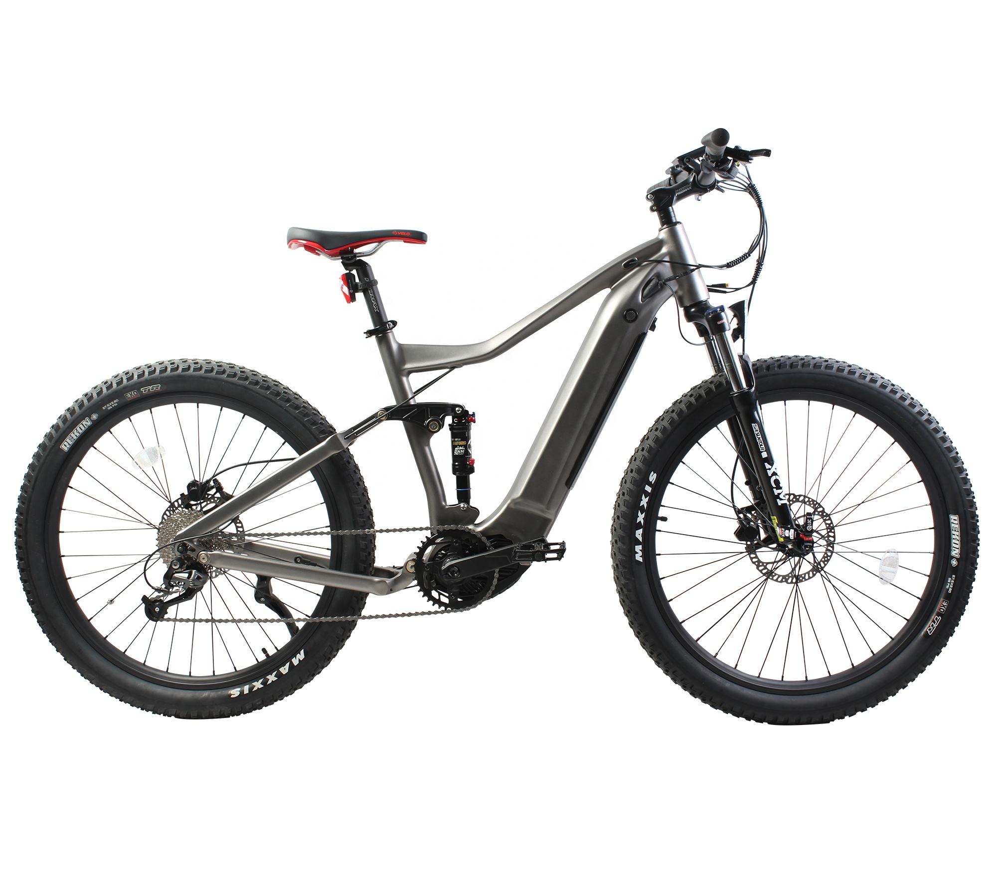 Aluminum Alloy Frame 27.5 Inch Mountain E Bike Full Suspension 30-50Km/h Max Speed