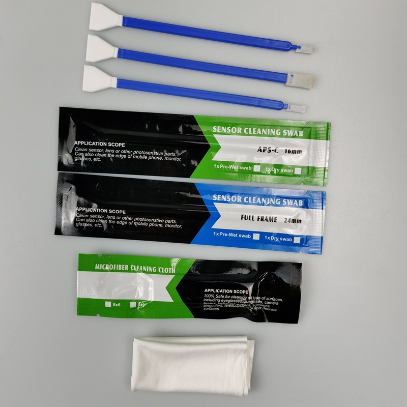 Soft Microfiber Swabs CCD Camera Lens Dust Remove Sensor Cleaning Kit