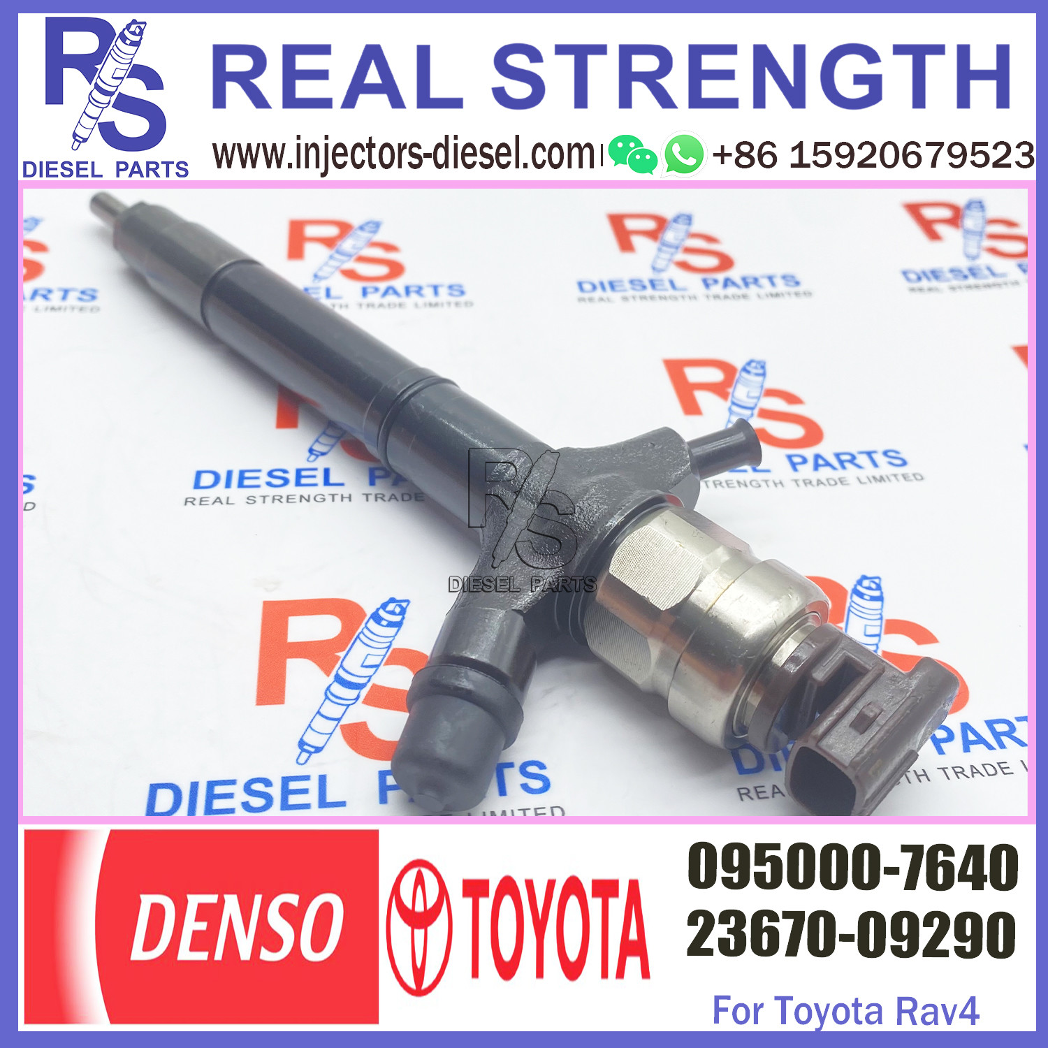 Diesel Common Rail Injector 095000-7640 for TOYOTA 2AD-FTV 23670-0R170 23670-0R120 23670-0R020 23670-0R070