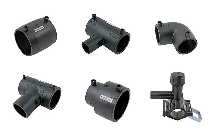 G-TECH Fusamatic® Electrofusion Reducing Sleeve for HDPE Gas Pipes (with Plastic End Caps)​​
