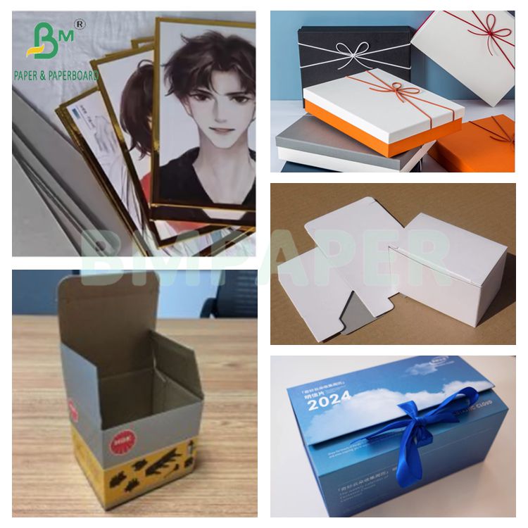 Good Printiability 1mm Coated Duplex Board Grey Back Paperboard Laminated Thick