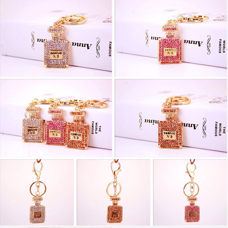 Heart Shaped Key Chain Ornaments 1.3 Inch Wide Crystal Irregular