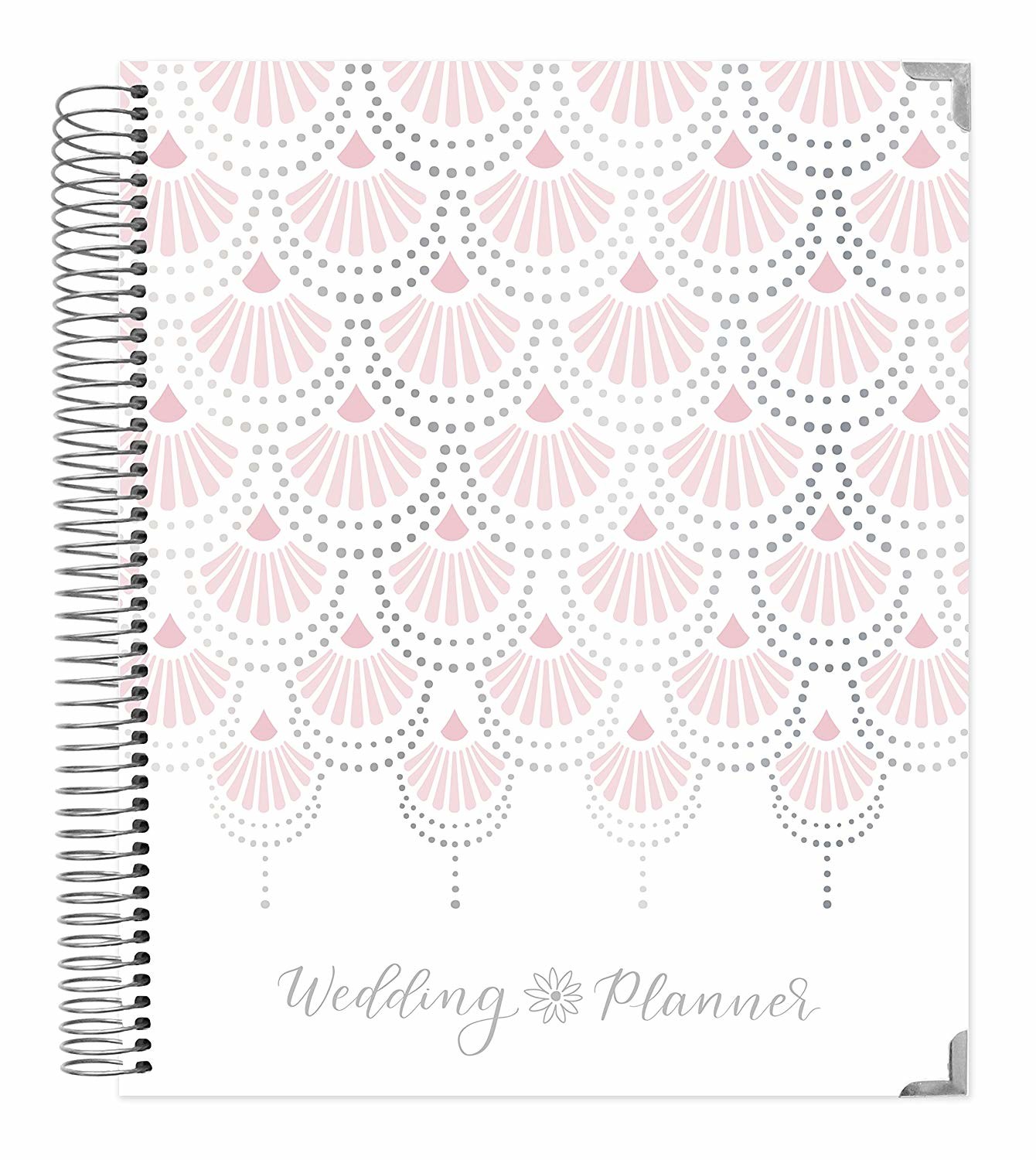 Ring Binding Personalized Pocket Planner , Printable Wedding Planner Reinforced Metal Edges