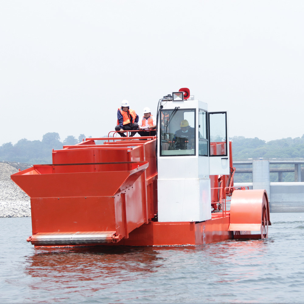Work Boat Aquatic Weed Carrier Water Hyacinth Transport Ship Water Plant Barge