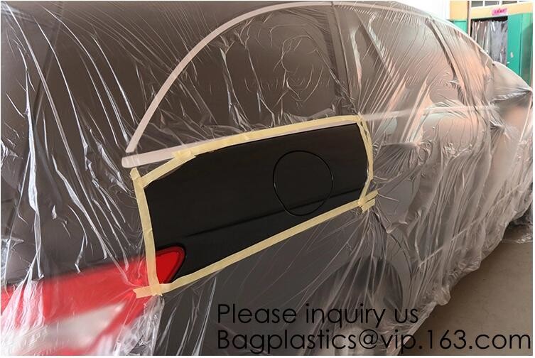 Car Disposable Plastic Seat Covers Vehicle Protectors, Five Set of Vehicle Maintenance Protection, Masking Dust Covers