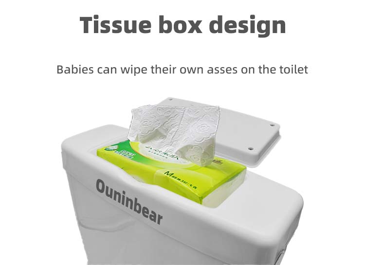 EN71 Certified Plastic Kids Toilet in White Pink Blue Ergonomic Design