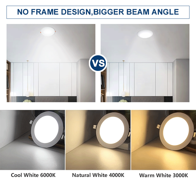 Double Colour Changing RGB LED Panel Light Aluminium Body Solid Structure