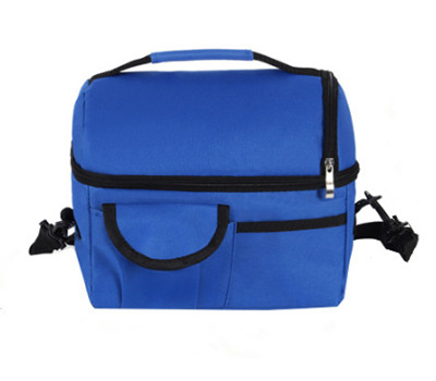 Factory price portable Reusable bicycle cooler lunch bag Insulated shoulder bag Lunch bag for food delivery