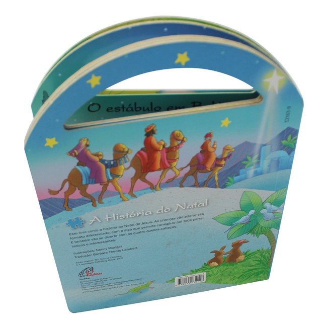 3D Jigsaw Puzzle Custom Printed Booklets Thick Chipboard Kids Toy Educational