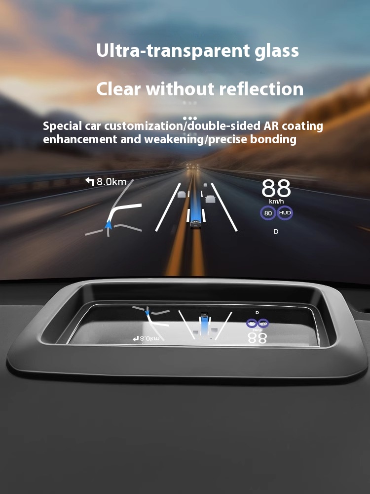 Decorative Plastic Dashboard HUD Head-Up Protective Cover for Li L7 L8 L9 Auto Parts Head-Up Display Protective Shield