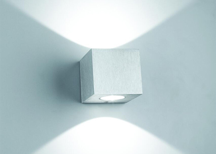 Indoor Square Up And Down LED Wall Lights Pure Aluminum 230V IP20