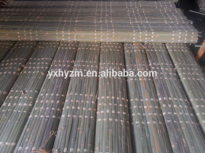 Elegant Natural Bamboo Roll Up Window Blind With Israel Sukkot Raffia
