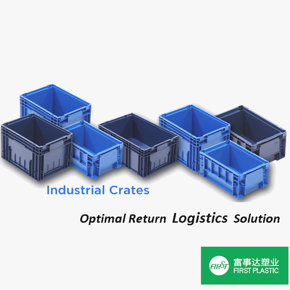 ISO9001 2015 Certified Industrial Plastic Storage Box For Easy Stacking Transport