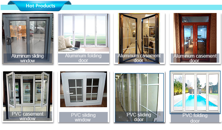 Windproof Hurricane Mirror Insulated Fix Glass 2 Track Pvc Windows White Frame And Doors Slide Window