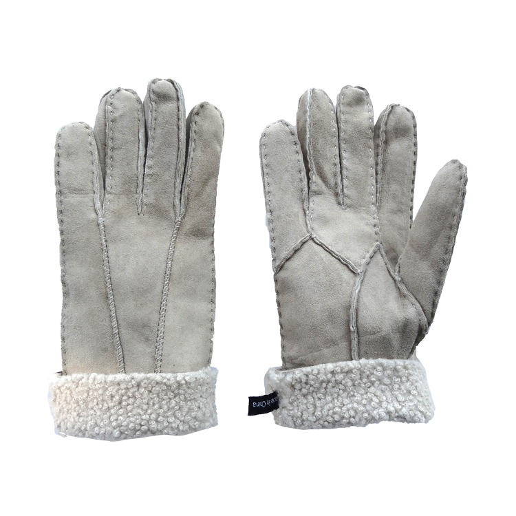 Cheap warm Australia shearling sheepskin Merino curly gloves women mitten gloves in winter