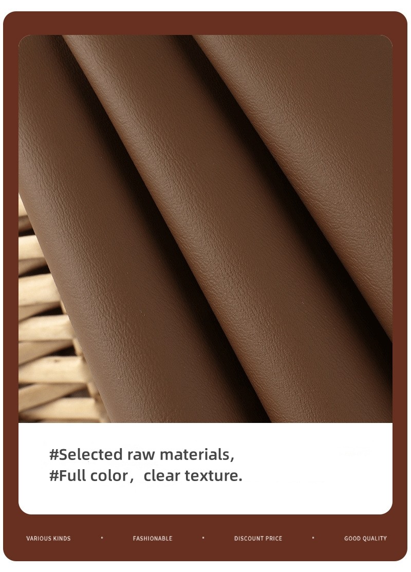 Waterproof PVC Leather For Furniture Upholstery NAPA French Terry Base
