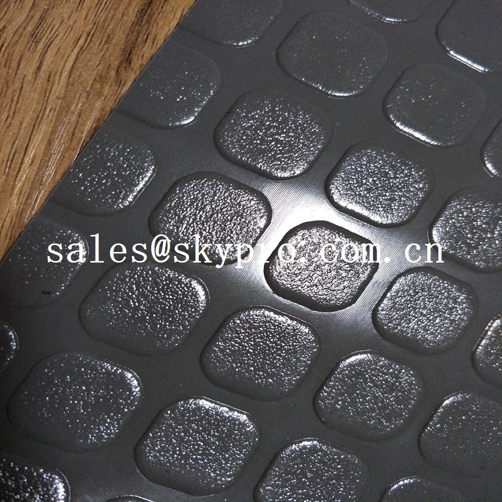 Colorful Plastic Sheet diamond embossing mat , PVC garage floor mats
