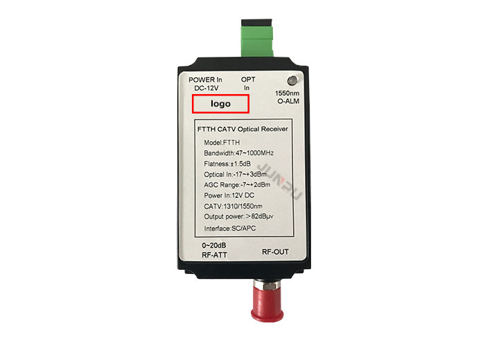 FTTH 1550nm Catv Fiber Optic Receiver / Mini Optical Receiver For Triple Play