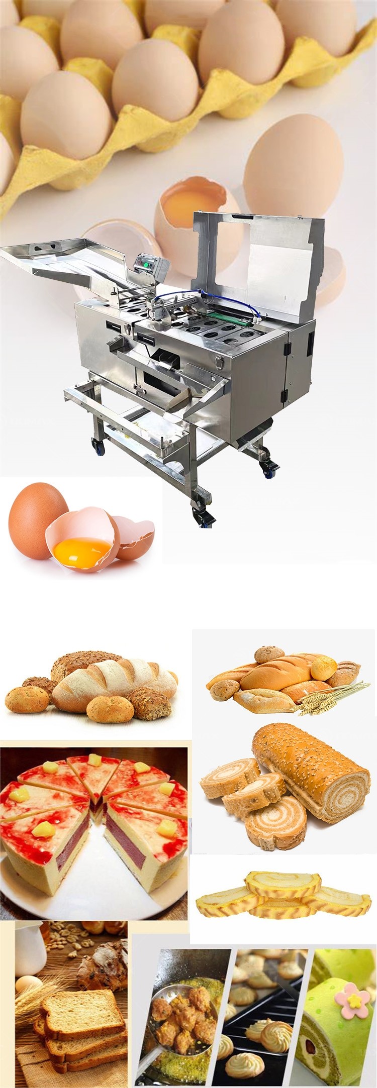 Industry Egg White And Yolk Separator Machine Fully Automatic 5400-6000pcs/H