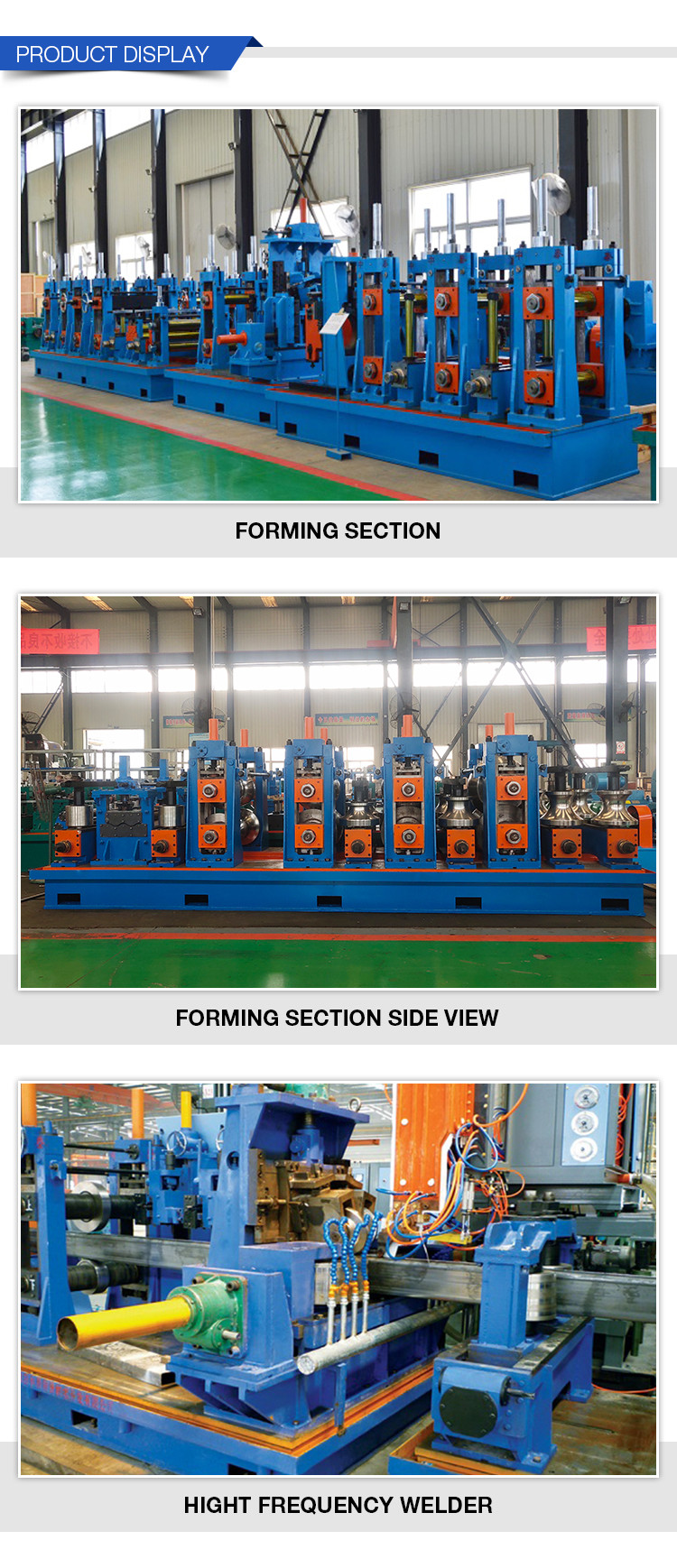 OD20-60mm Tube Manufacturing Equipment ERW Welded Pipe Making Machine