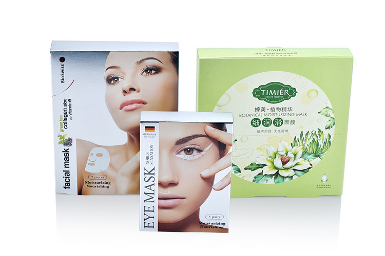 Cosmetic Carton Packaging Box Printing Service Shiny Glossy Lamination