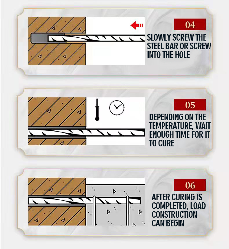 Rebar Planting Epoxy Chemical Anchor Adhesive for Building Reinforcement