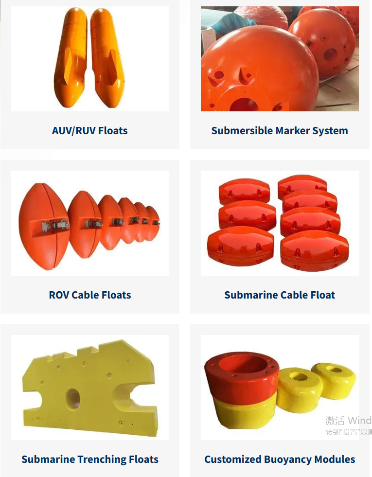 Subsea Buoyancy Floats Low Water Absorption High Strength 0.35-0.7g/cm³