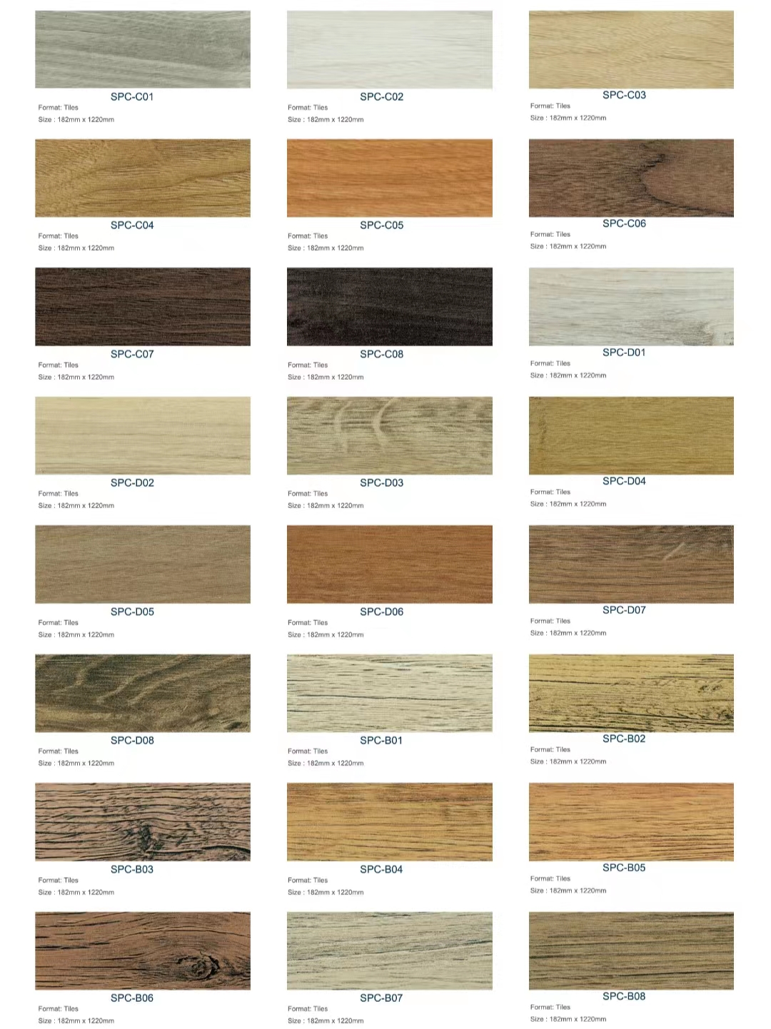 Hotel Vinyl Spc Click Flooring With Grain Loose Lay And UV Coating